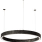 2nd Ave Lighting Anillo 24" Halo Pendant in Gunmetal Finish
