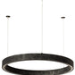 2nd Ave Lighting Anillo 24" Halo Pendant in Gunmetal Finish