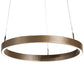 2nd Ave Lighting Anillo 24" Wide Halo Pendant in Metallic Bronze