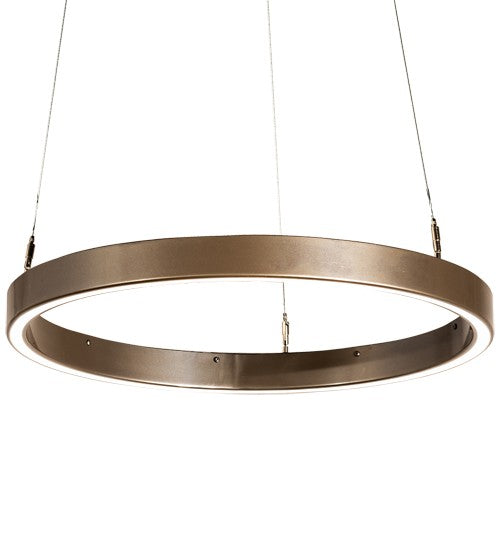 2nd Ave Lighting Anillo 24" Wide Halo Pendant in Metallic Bronze