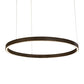 2nd Ave Lighting Anillo 39" Wide Halo Pendant in Bronze Finish
