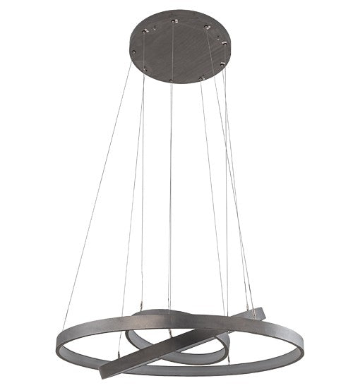 2nd Ave Lighting Anillo 42" Cascading Pendant in Matte Clear Finish