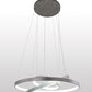2nd Ave Lighting Anillo 42" Cascading Pendant in Matte Clear Finish