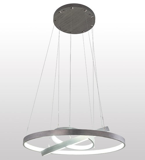 2nd Ave Lighting Anillo 42" Cascading Pendant in Matte Clear Finish