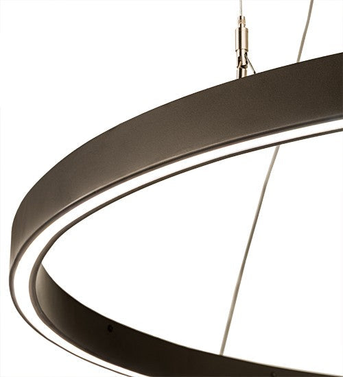 2nd Ave Lighting Anillo 48" Halo Pendant in China Mahogany Bronze Finish