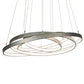 2nd Ave Lighting Anillo 48" Wide 4 Ring Cascading Pendant in French Bronze Finish