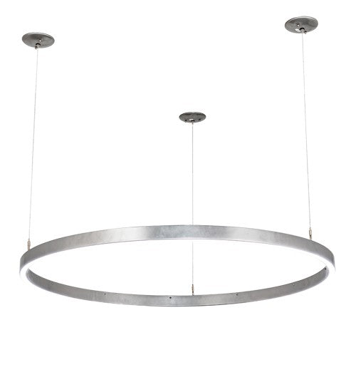 2nd Ave Lighting Anillo 50" Wide Halo Pendant in Nickel Finish