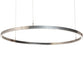 2nd Ave Lighting Anillo 60" Wide Halo Pendant in Extreme Chrome Finish