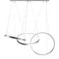 2nd Ave Lighting Anillo 72" Long 3 Ring Pendant in Pewter Finish