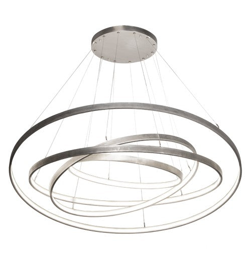 2nd Ave Lighting Anillo 72" Wide 4 LT Pendant in Matte Clear Finish