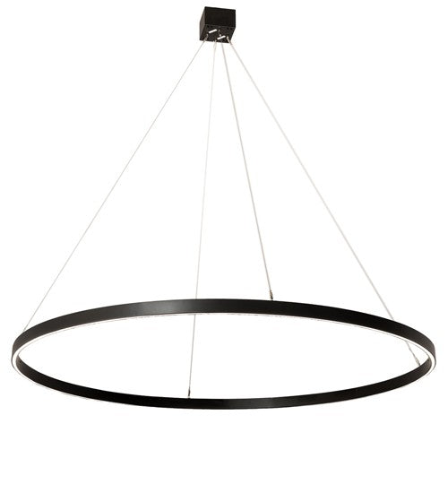 2nd Ave Lighting Anillo 72" Wide Halo Pendant in Blackwash Finish
