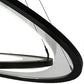 2nd Ave Lighting Anillo 73" Long 5 Light Ellipse Cascading Pendant in Solar Black Finish
