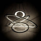 2nd Ave Lighting Anillo 73" Long 5 Light Ellipse Cascading Pendant in Solar Black Finish