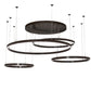 2nd Ave Lighting Anillo 87" Wide 4 Ring Cascading Pendant in Timeless Bronze Finish