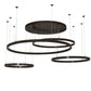2nd Ave Lighting Anillo 87" Wide 4 Ring Cascading Pendant in Timeless Bronze Finish