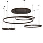 2nd Ave Lighting Anillo 87" Wide 4 Ring Cascading Pendant in Timeless Bronze Finish