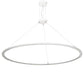 2nd Ave Lighting Anillo Gemini 84" Wide Pendant in Glossy White Finish