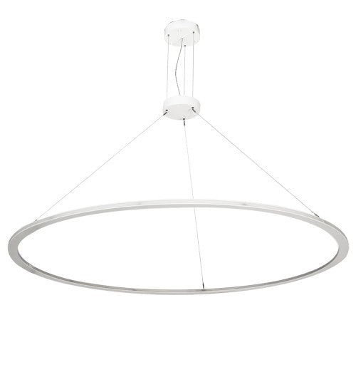 2nd Ave Lighting Anillo Gemini 84" Wide Pendant in Glossy White Finish