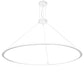 2nd Ave Lighting Anillo Gemini 84" Wide Pendant in Glossy White Finish