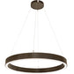 2nd Ave Lighting Anillo Halo 48" Wide Pendant in Timeless Bronze Finish