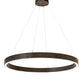 2nd Ave Lighting Anillo Halo 60" Wide Pendant in Timeless Bronze
