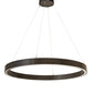 2nd Ave Lighting Anillo Halo 60" Wide Pendant in Timeless Bronze