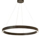 2nd Ave Lighting Anillo Halo 60" Wide Pendant in Timeless Bronze