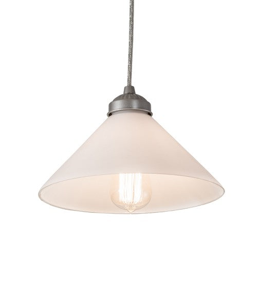 2nd Ave Lighting Antencio 10" Mini Pendant in Brushed Nickel Finish