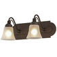 2nd Ave Lighting Antencio 18" Wide 2 LT Vanity Light in Gilded Tobacco Finish