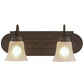 2nd Ave Lighting Antencio 18" Wide 2 LT Vanity Light in Gilded Tobacco Finish