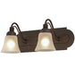 2nd Ave Lighting Antencio 18" Wide 2 LT Vanity Light in Gilded Tobacco Finish