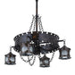 2nd Ave Lighting Antique Gothic 40" Wide 4 LT Chandelier in Gothic Gold Finish