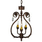 2nd Ave Lighting Antonia 12" Wide 3 LT Chandelier in Antique Rust Finish