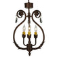 2nd Ave Lighting Antonia 12" Wide 3 LT Chandelier in Antique Rust Finish