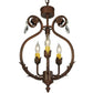 2nd Ave Lighting Antonia 12" Wide 3 LT Chandelier in Antique Rust Finish