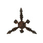 2nd Ave Lighting Antonia 12" Wide 3 LT Chandelier in Antique Rust Finish