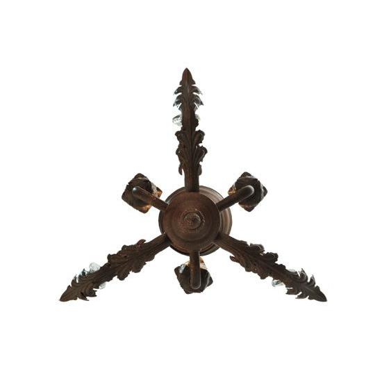 2nd Ave Lighting Antonia 12" Wide 3 LT Chandelier in Antique Rust Finish