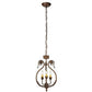 2nd Ave Lighting Antonia 12" Wide 3 LT Chandelier in Antique Rust Finish