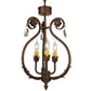 2nd Ave Lighting Antonia 12" Wide 3 LT Chandelier in Antique Rust Finish