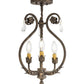 2nd Ave Lighting Antonia 12" Wide 3 LT Chandelier in Matte Antique Brass Finish