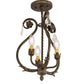 2nd Ave Lighting Antonia 12" Wide 3 LT Chandelier in Matte Antique Brass Finish