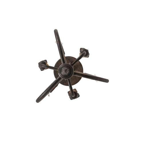 2nd Ave Lighting Antonia 12" Wide 3 Light Chandelier in Chestnut Finish
