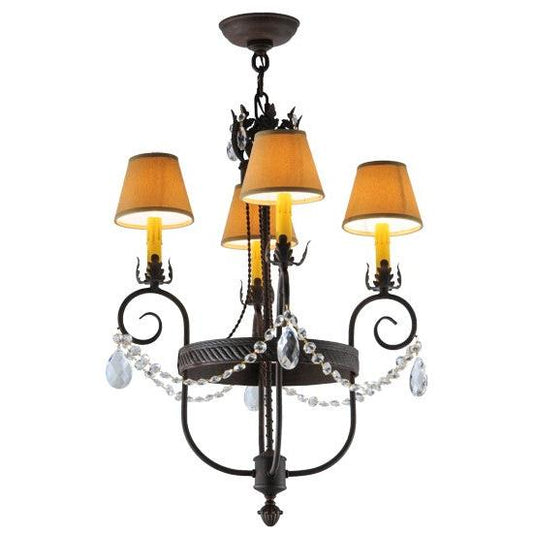2nd Ave Lighting Antonia 18" Wide 4 LT Chandelier in Cajun Spice Finish