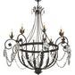 2nd Ave Lighting Antonia 25" Wide 8 LT Chandelier in Chestnut Finish