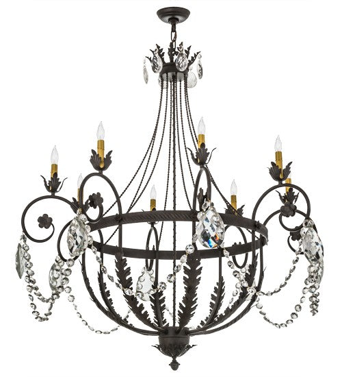2nd Ave Lighting Antonia 25" Wide 8 LT Chandelier in Chestnut Finish