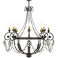 2nd Ave Lighting Antonia 25" Wide 8 LT Chandelier in Chestnut Finish