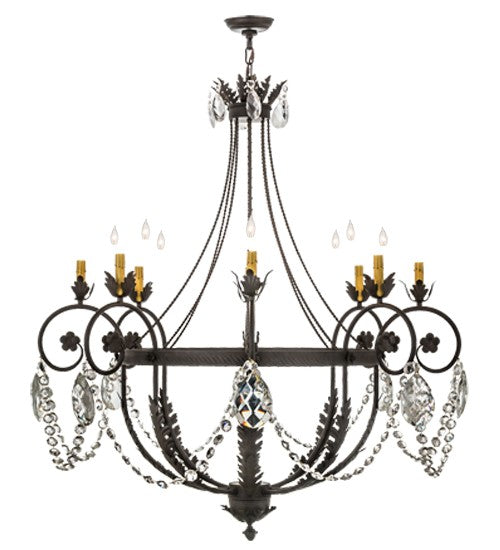 2nd Ave Lighting Antonia 25" Wide 8 LT Chandelier in Chestnut Finish