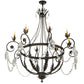 2nd Ave Lighting Antonia 25" Wide 8 LT Chandelier in Chestnut Finish