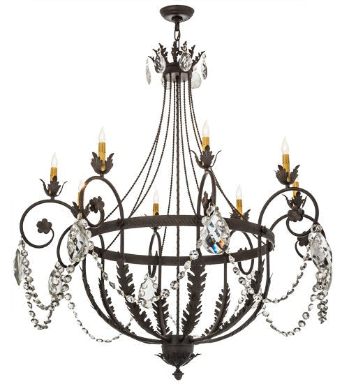 2nd Ave Lighting Antonia 25" Wide 8 LT Chandelier in Chestnut Finish