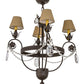 2nd Ave Lighting Antonia 26" Wide 4 LT Chandelier in Chestnut Finish
